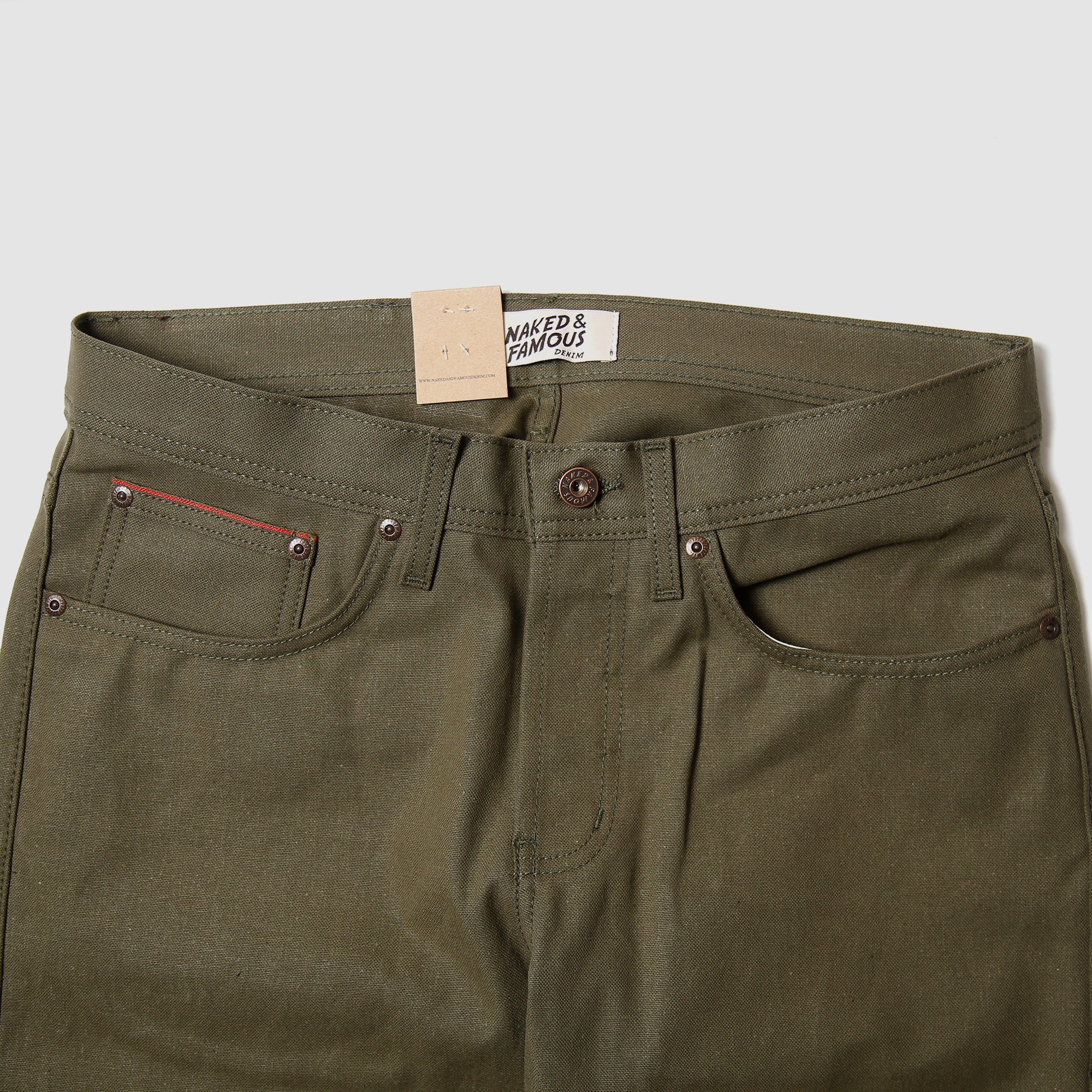 Weird Guy - Duck Selvedge - Army Green
