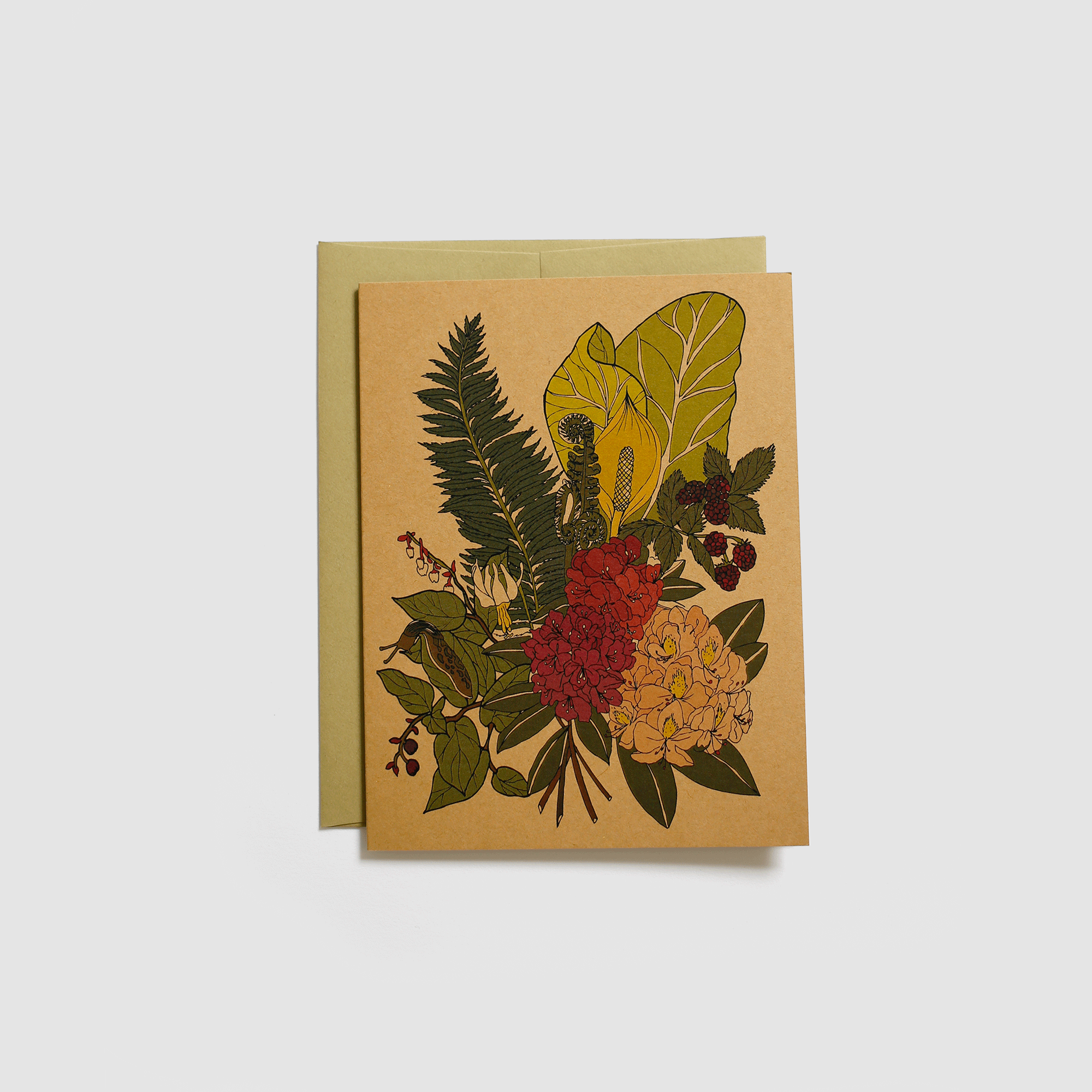 Wild Flowers Card - Wild Life Illustration and Card Co.