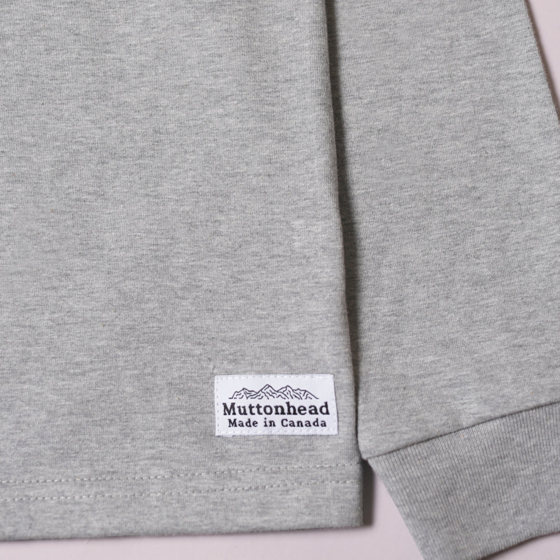 Heavy Weight Long Sleeve - Heather Grey