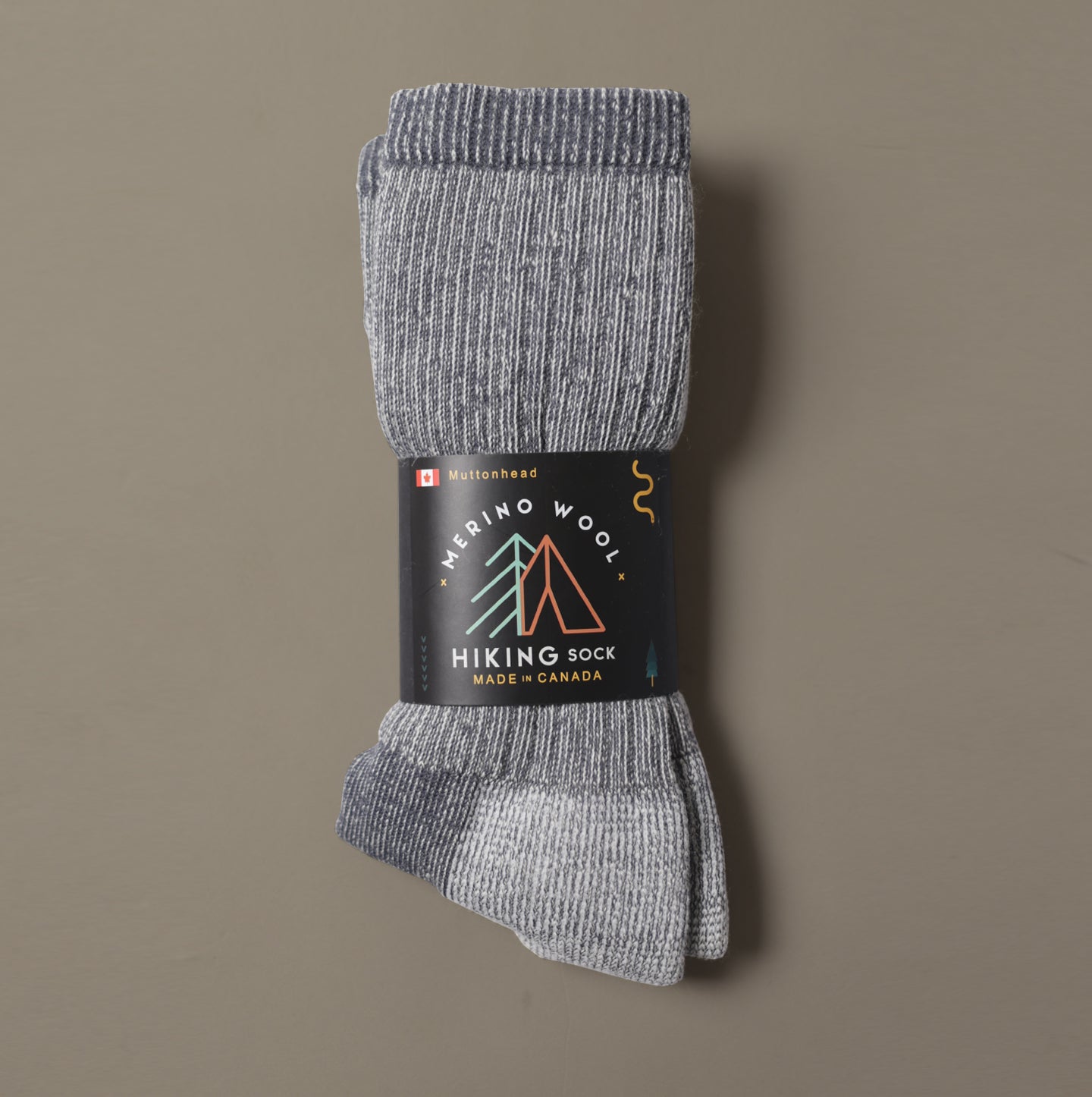 Merino Mountain Hiking Socks - Grey