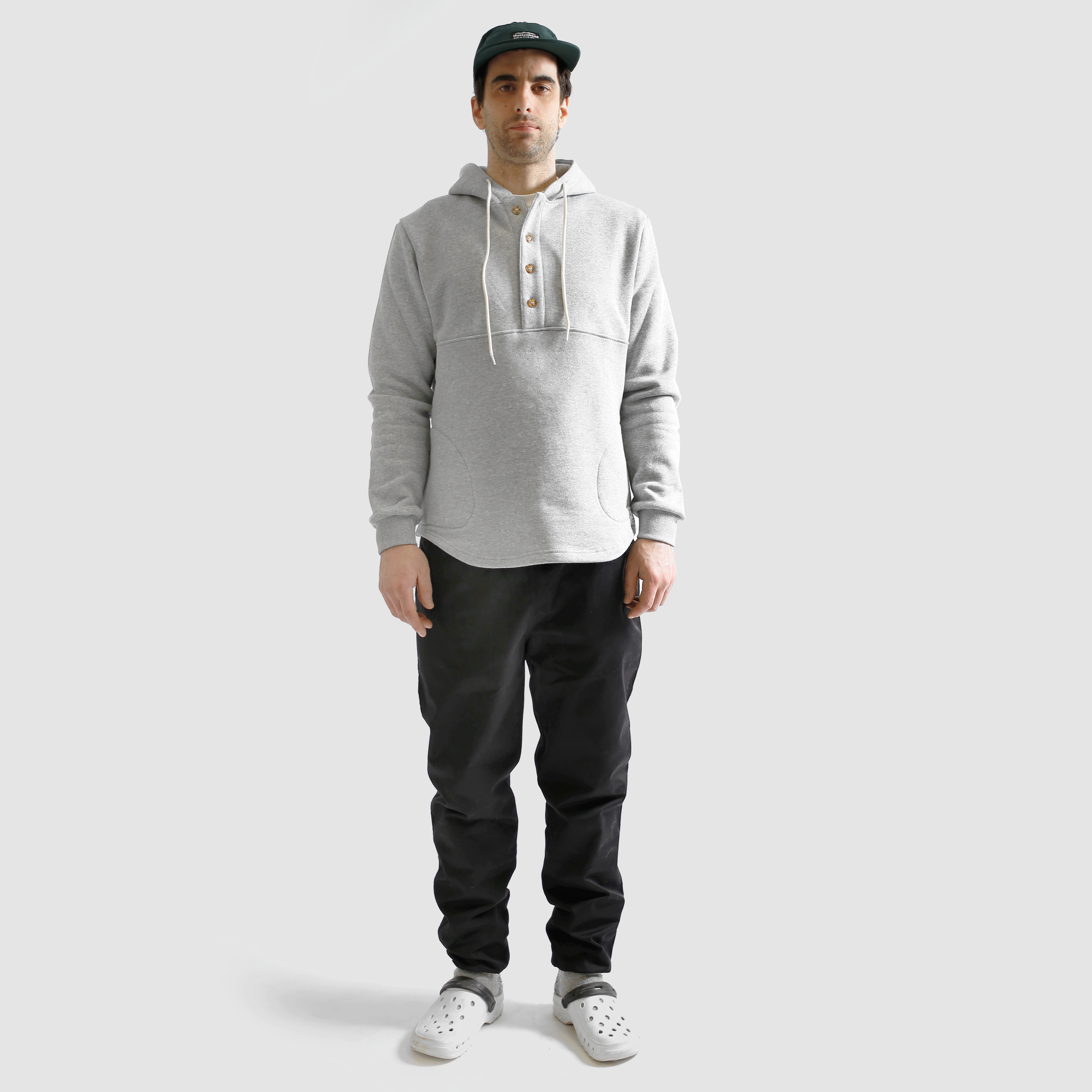 Camping Hoodie - Athletic Grey