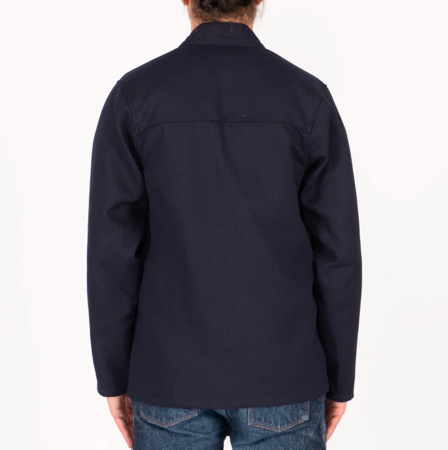 Kimono Shirt - Sashiko Double Gauze - Indigo