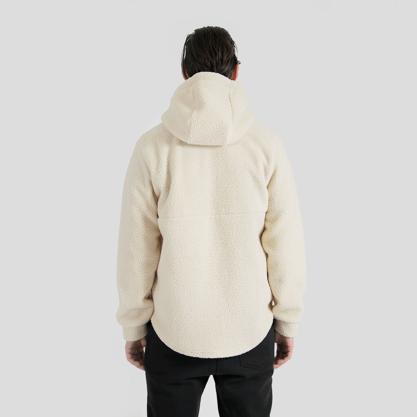 Camping Hoodie Oatmeal Sherpa