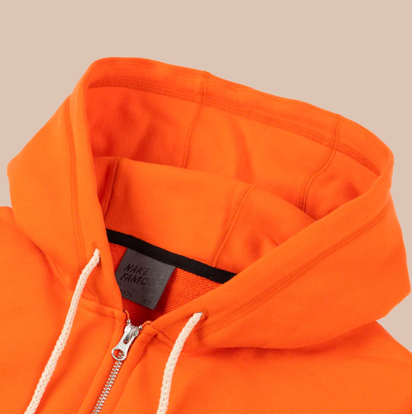 Zip Hoodie - Heavyweight Terry - Orange