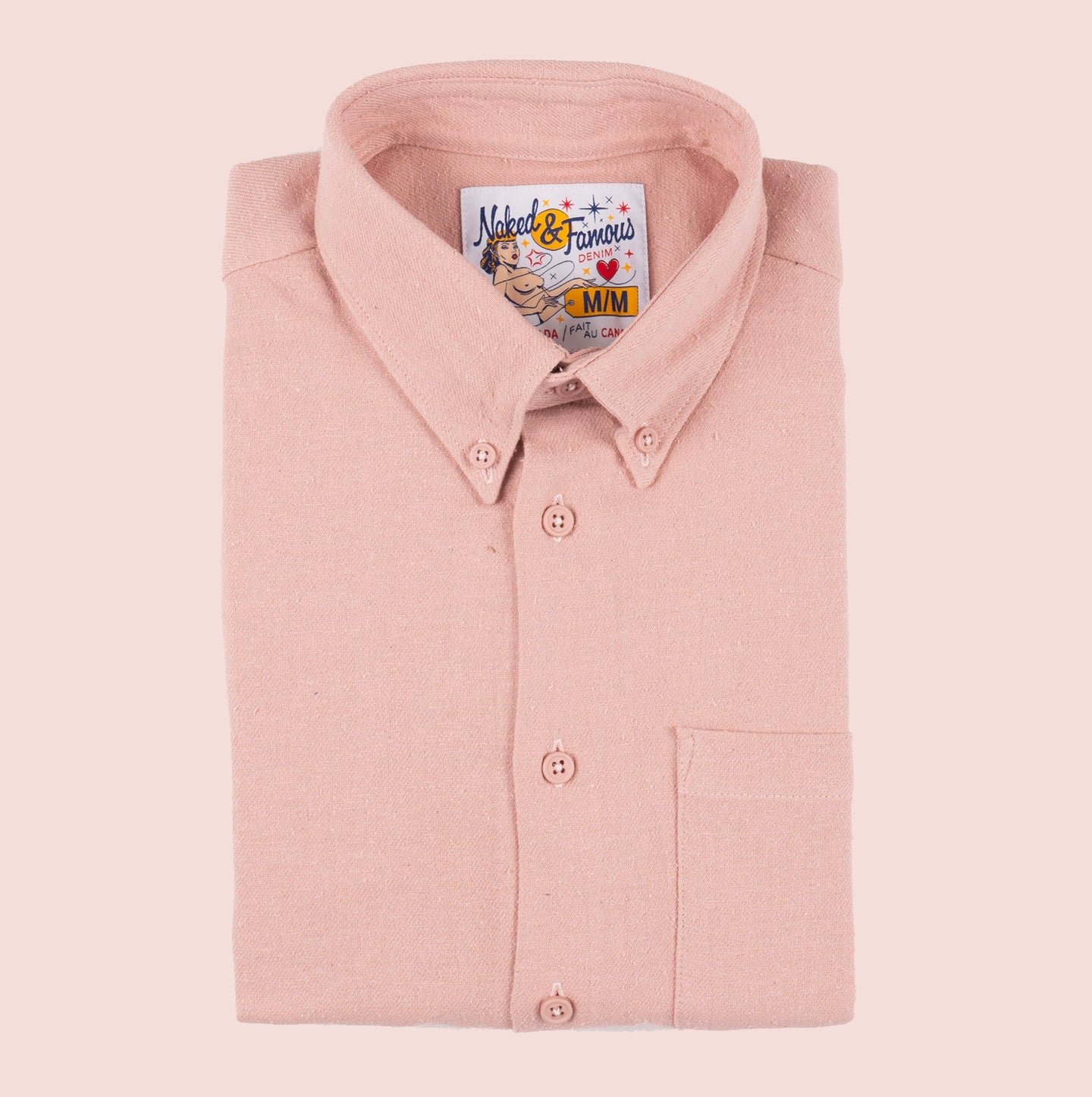 Easy Shirt - Cotton Silk Blend Twill - Pink