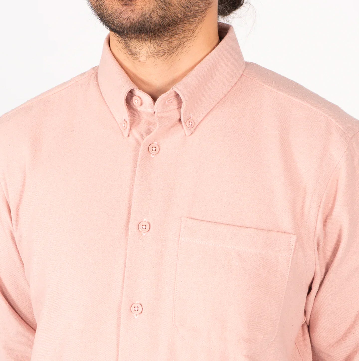 Easy Shirt - Cotton Silk Blend Twill - Pink