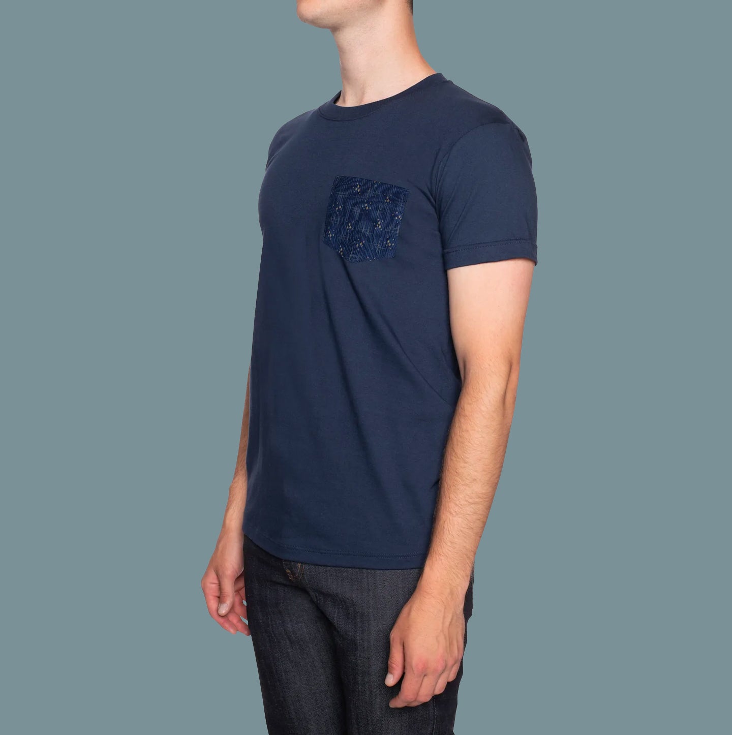 Pocket Tee - Mid-Century Pique - Navy