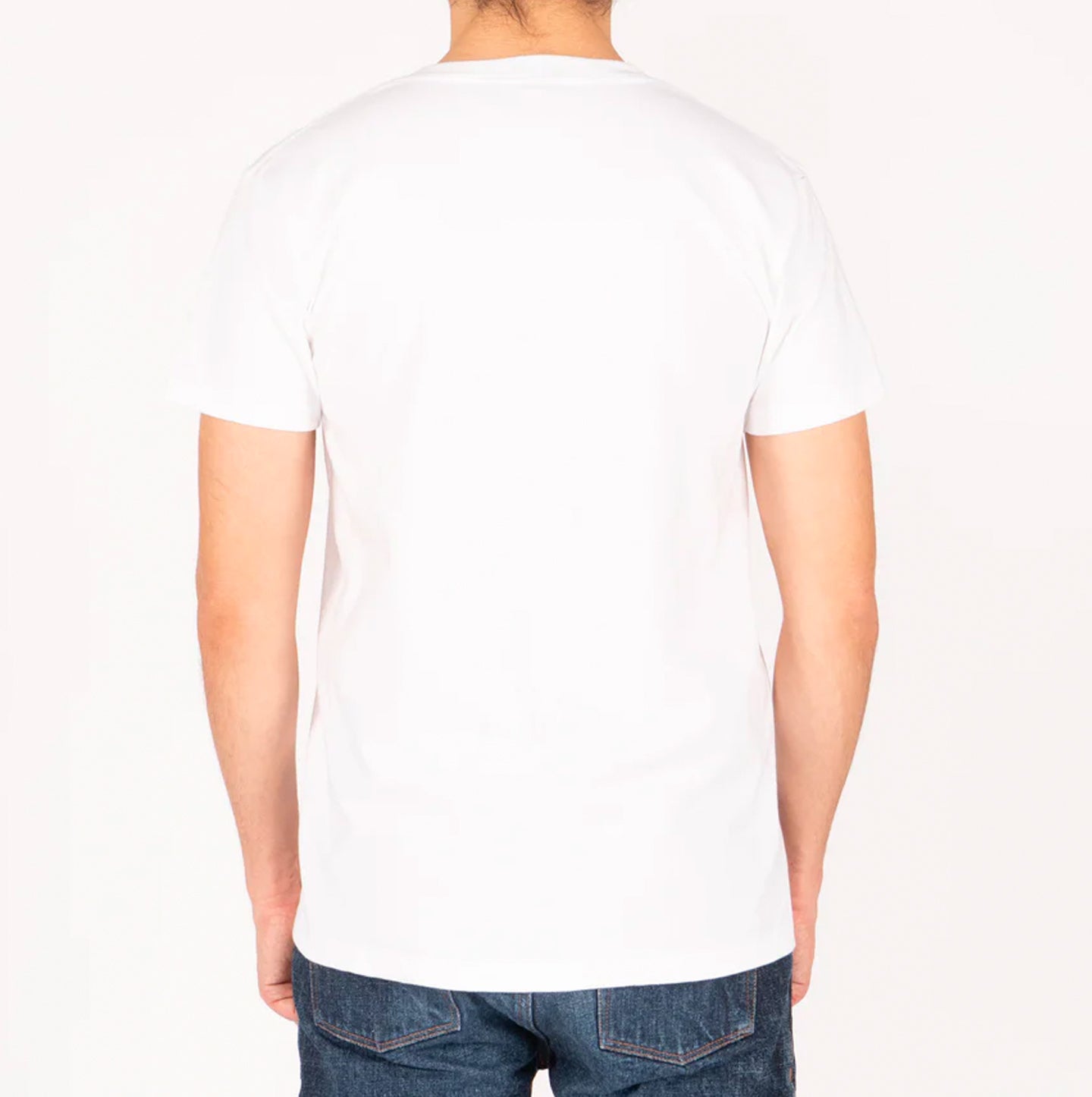 Pocket Tee - White - Sashiko Double Gauze