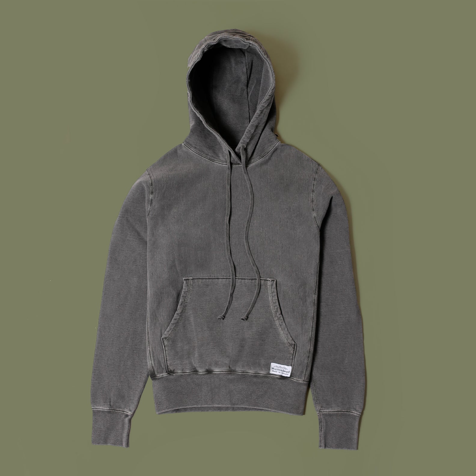 Pullover Cabin Hoodie - Washed Black – MUTTONHEAD
