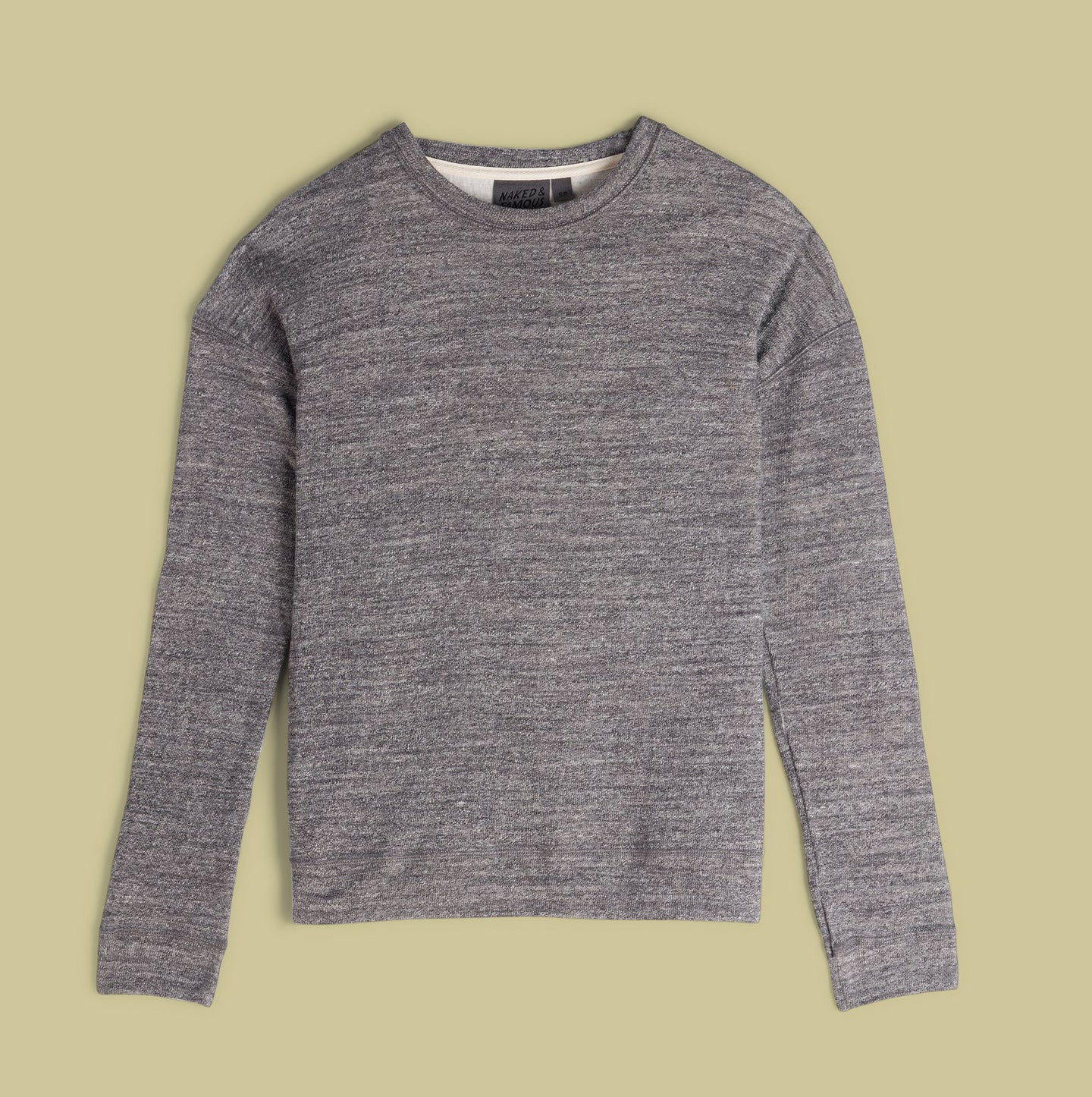 Women's Weekend Crew - Vintage Doubleface - Charcoal