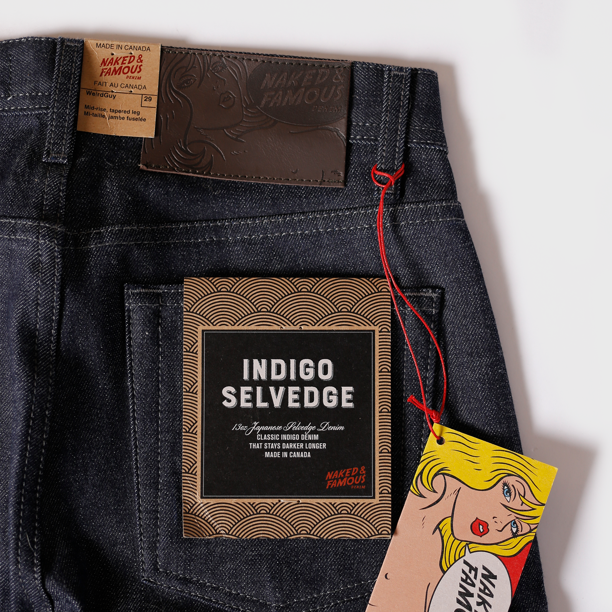 Weird guy indigo store selvedge