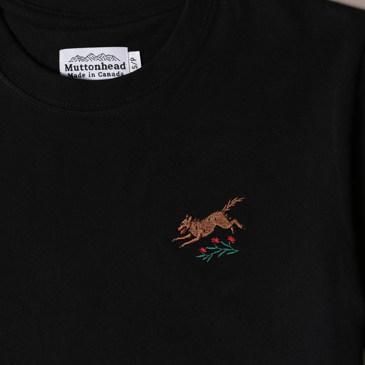 Heavy Weight Tee - Black - Wild Wolf Embroidery