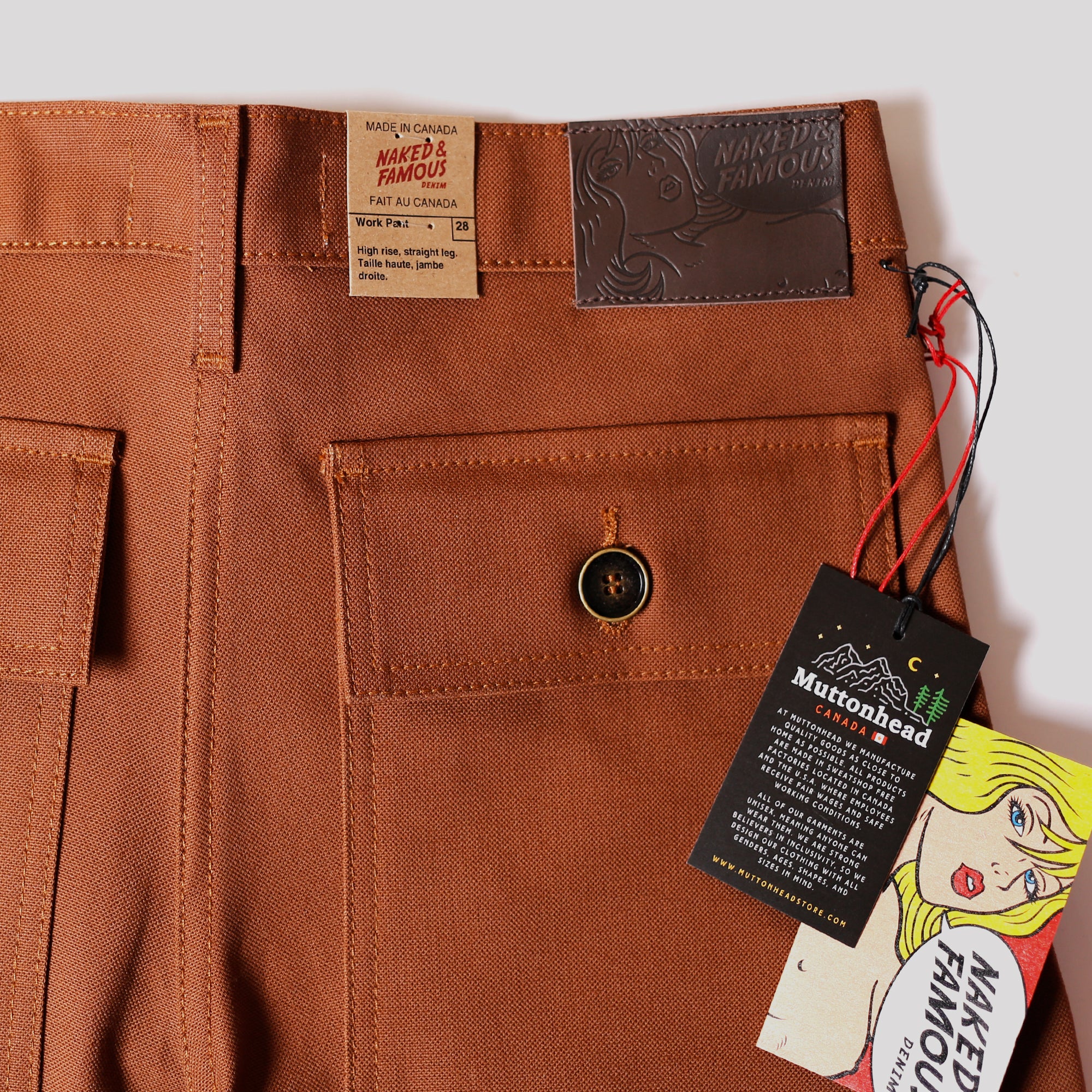 Work Pant - Brick Canvas