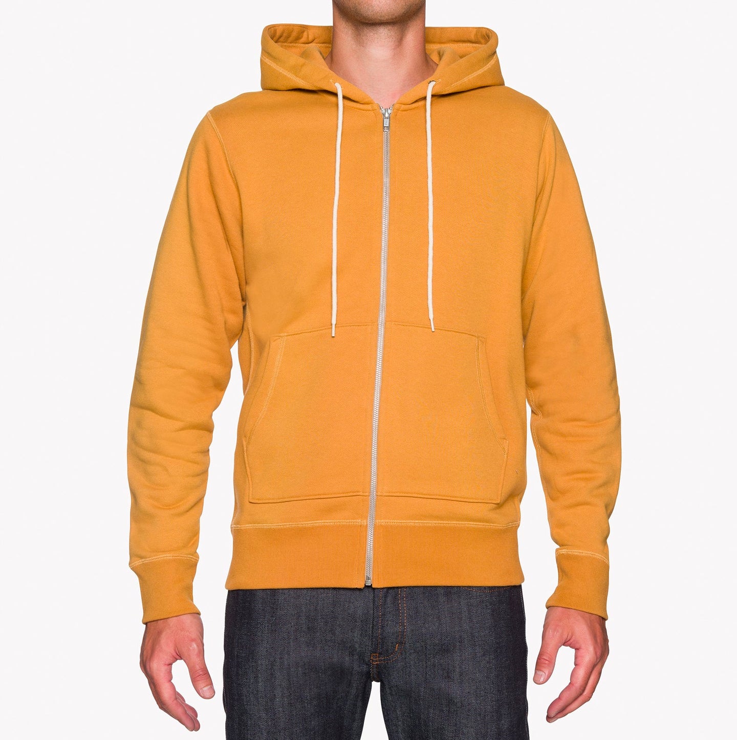 Zip Hoodie - Heavyweight Terry - Amber