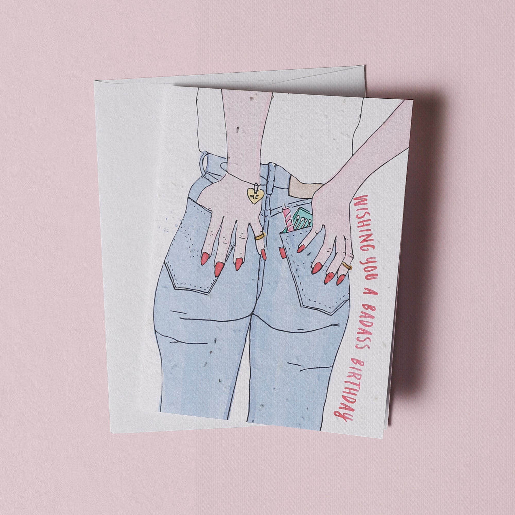 Badass - Wildflower Seed Card - Jill + Jack Paper