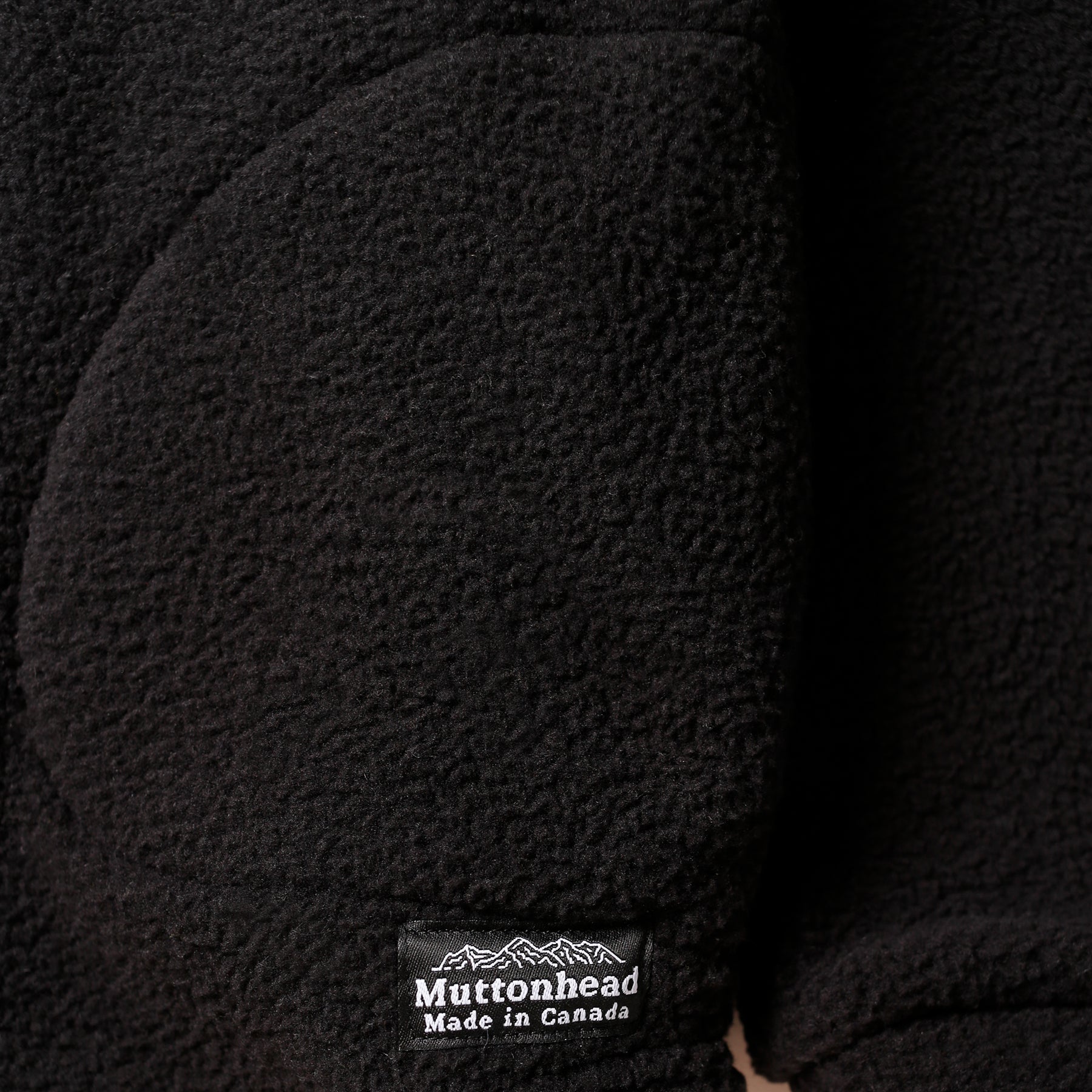 Camping Hoodie - Black Sherpa – MUTTONHEAD