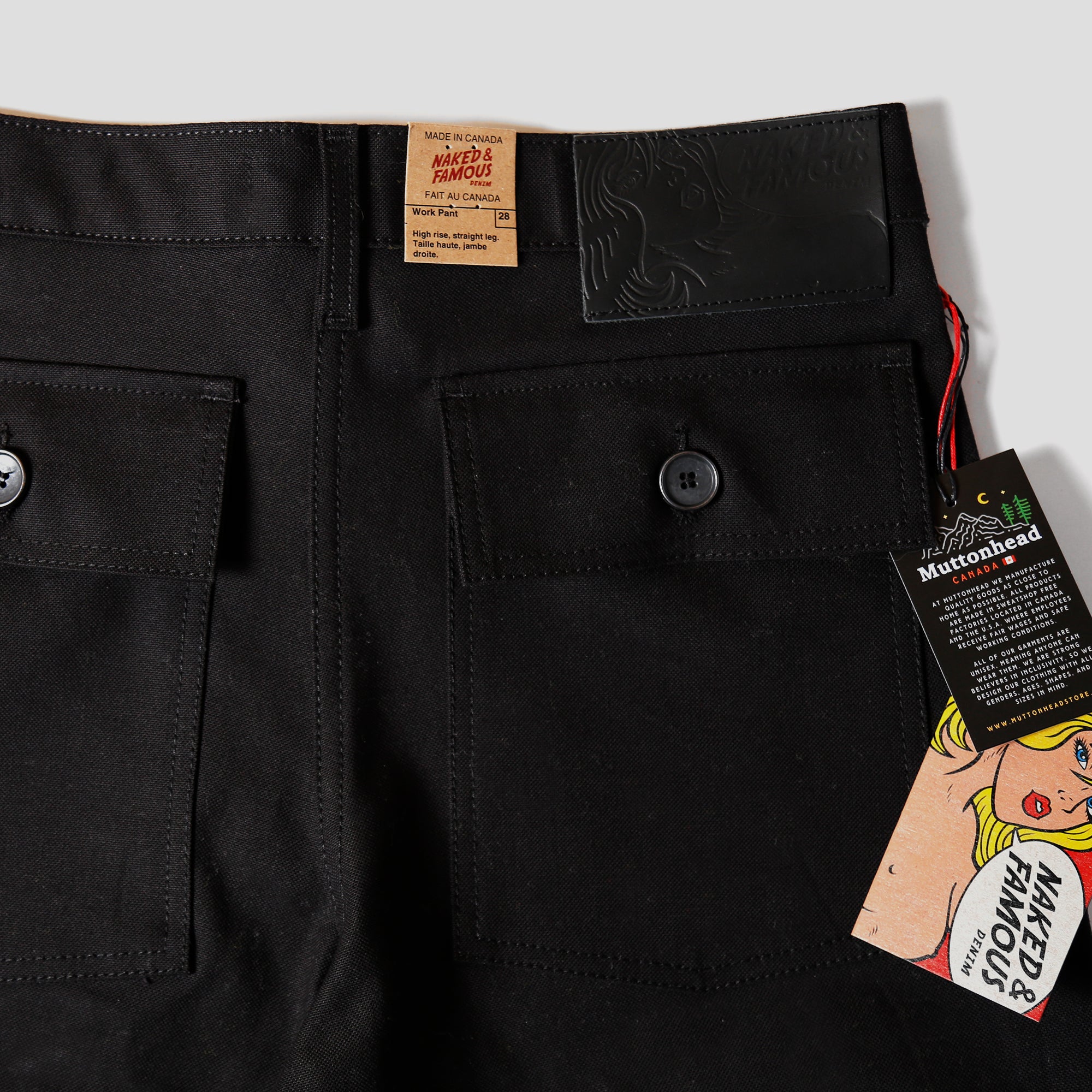 Work Pant - Black Canvas