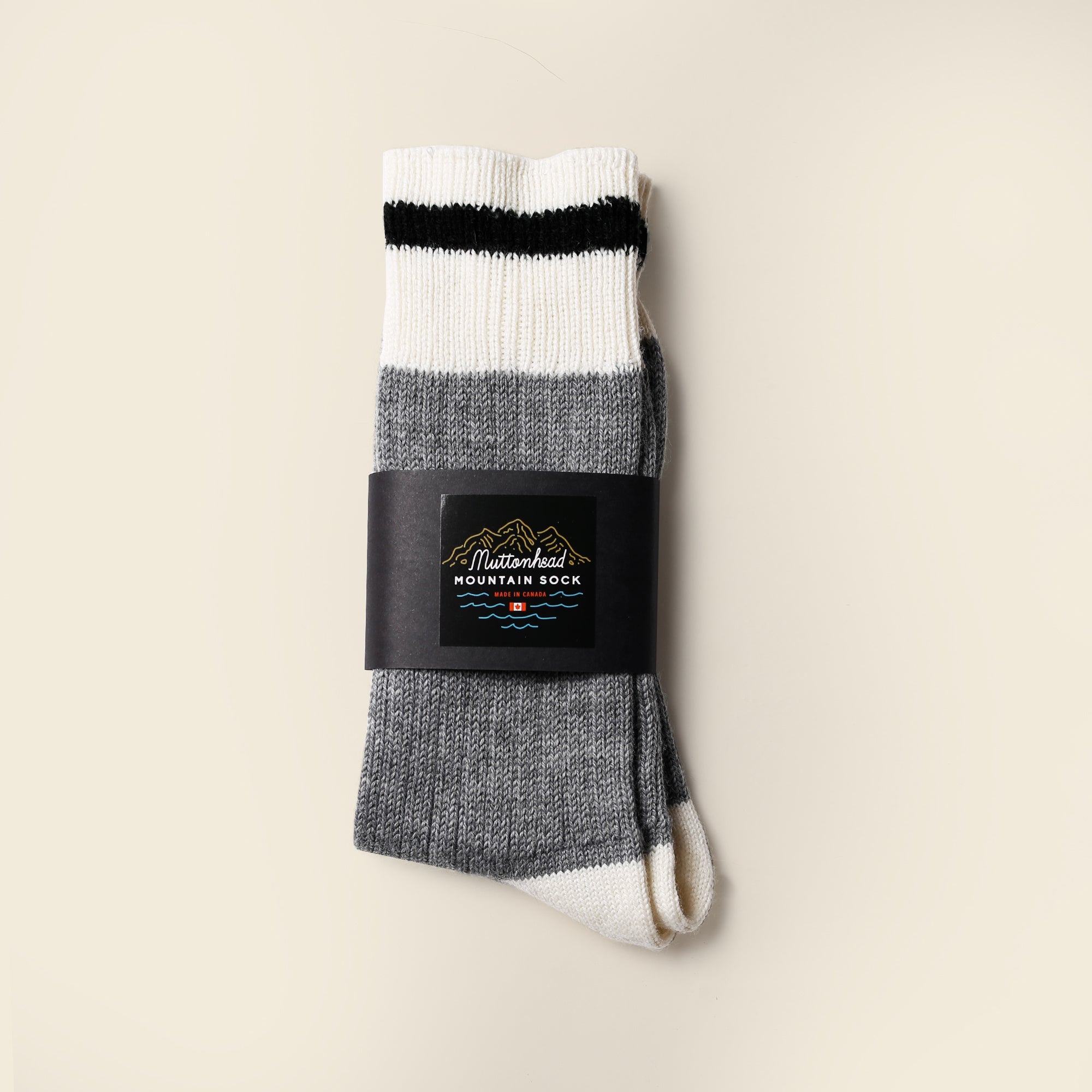 Mountain Socks - Black Stripe