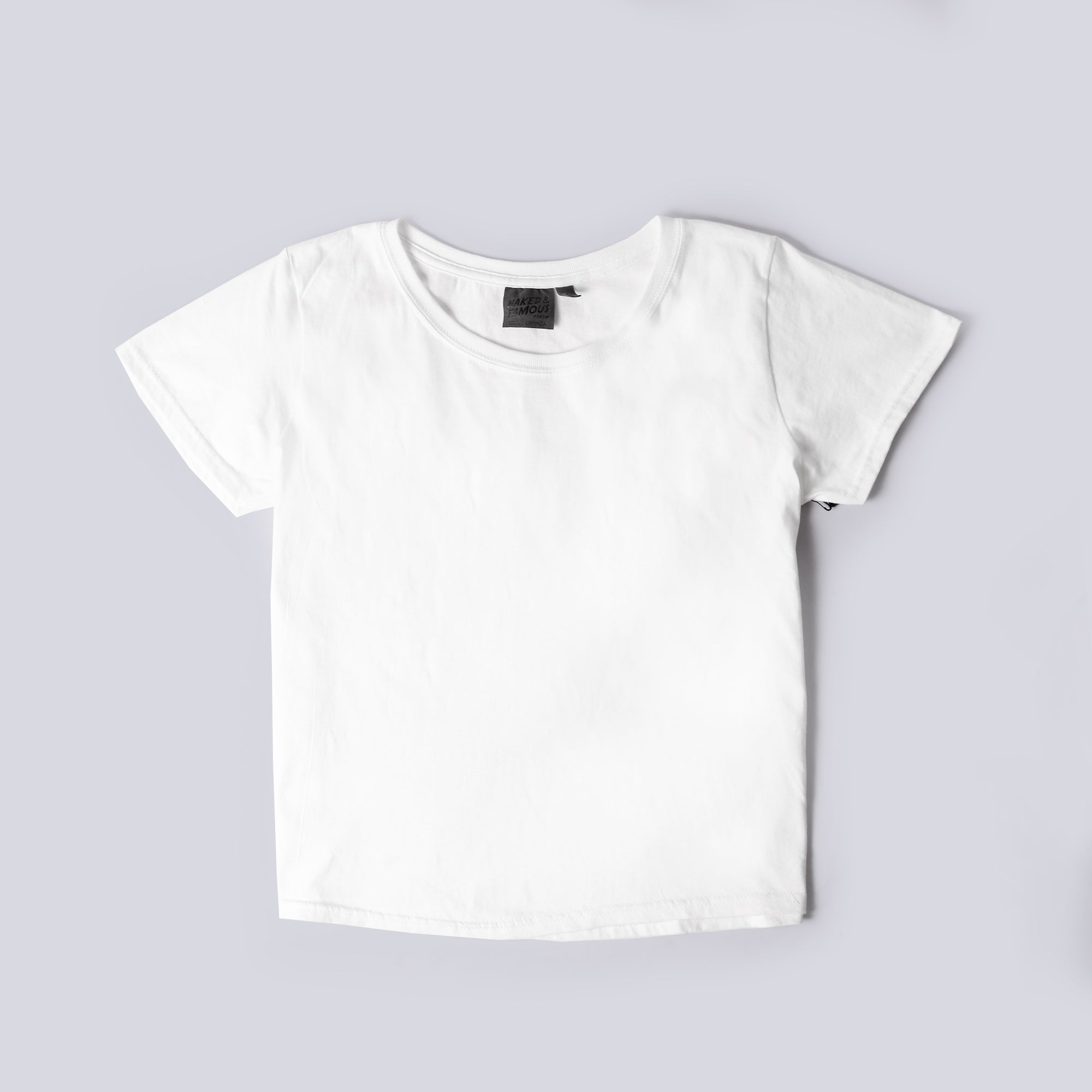 Women's Circular Knit Tshirt - Ringspun Cotton - White
