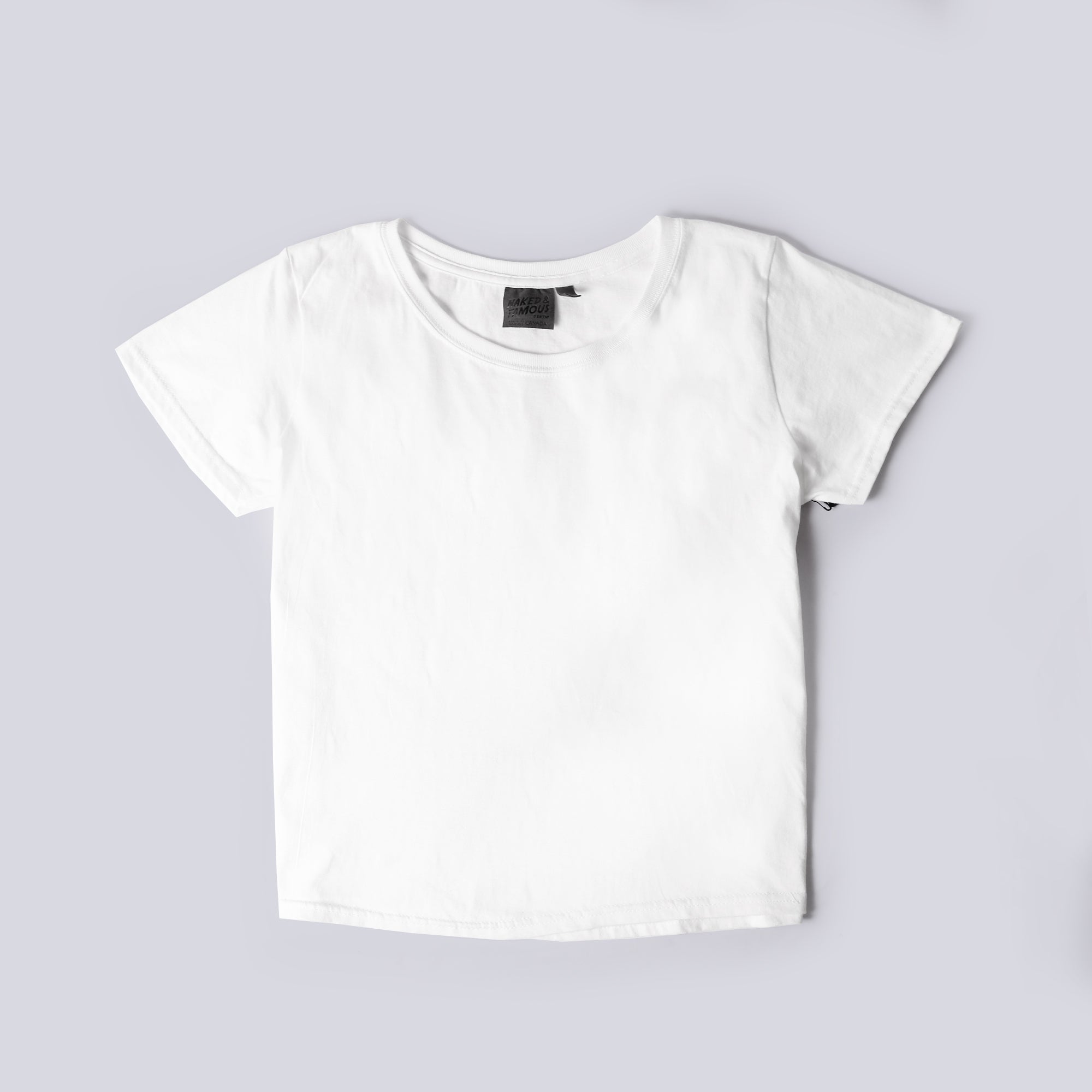 Women's Circular Knit Tshirt - Ringspun Cotton - White