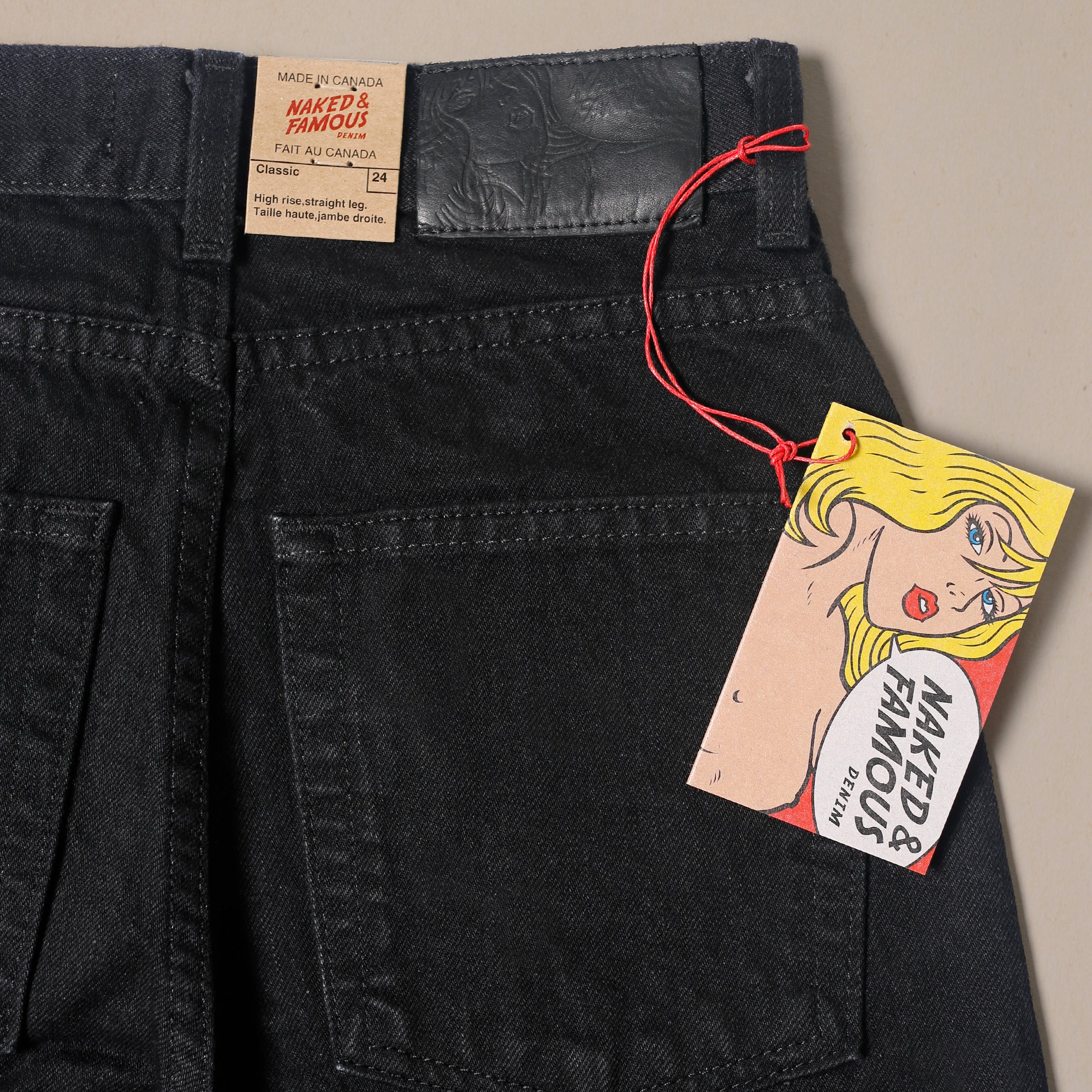 Women's The Classic - Solid Black Selvedge