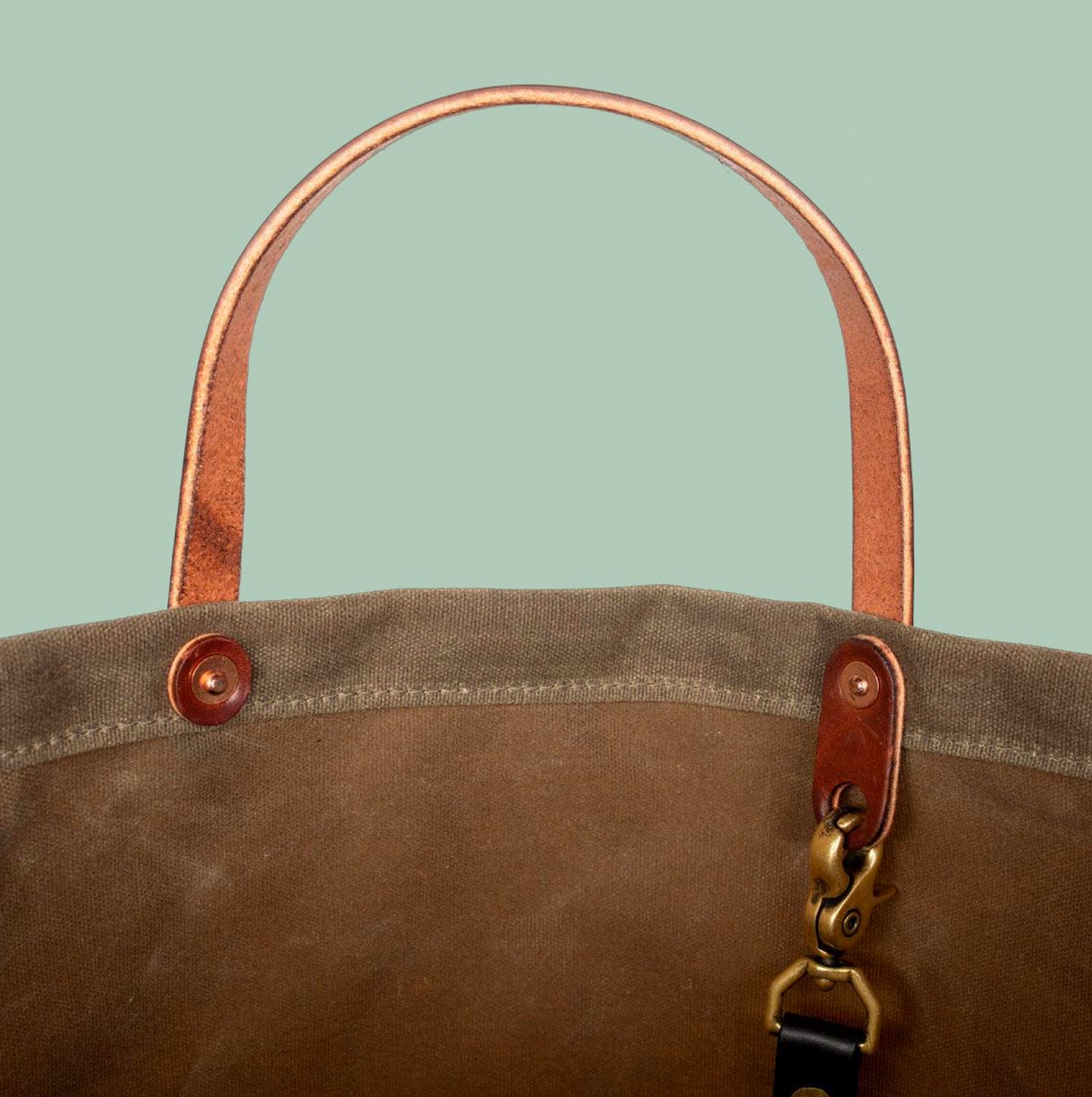 Bradley Mountain - Coal Tote Bag - Waxed Field Tan