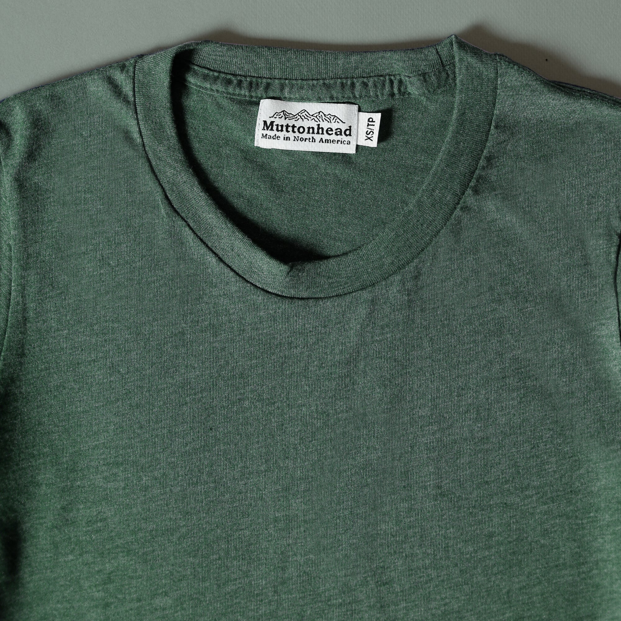 Recycled Tee - Heather Forest Green