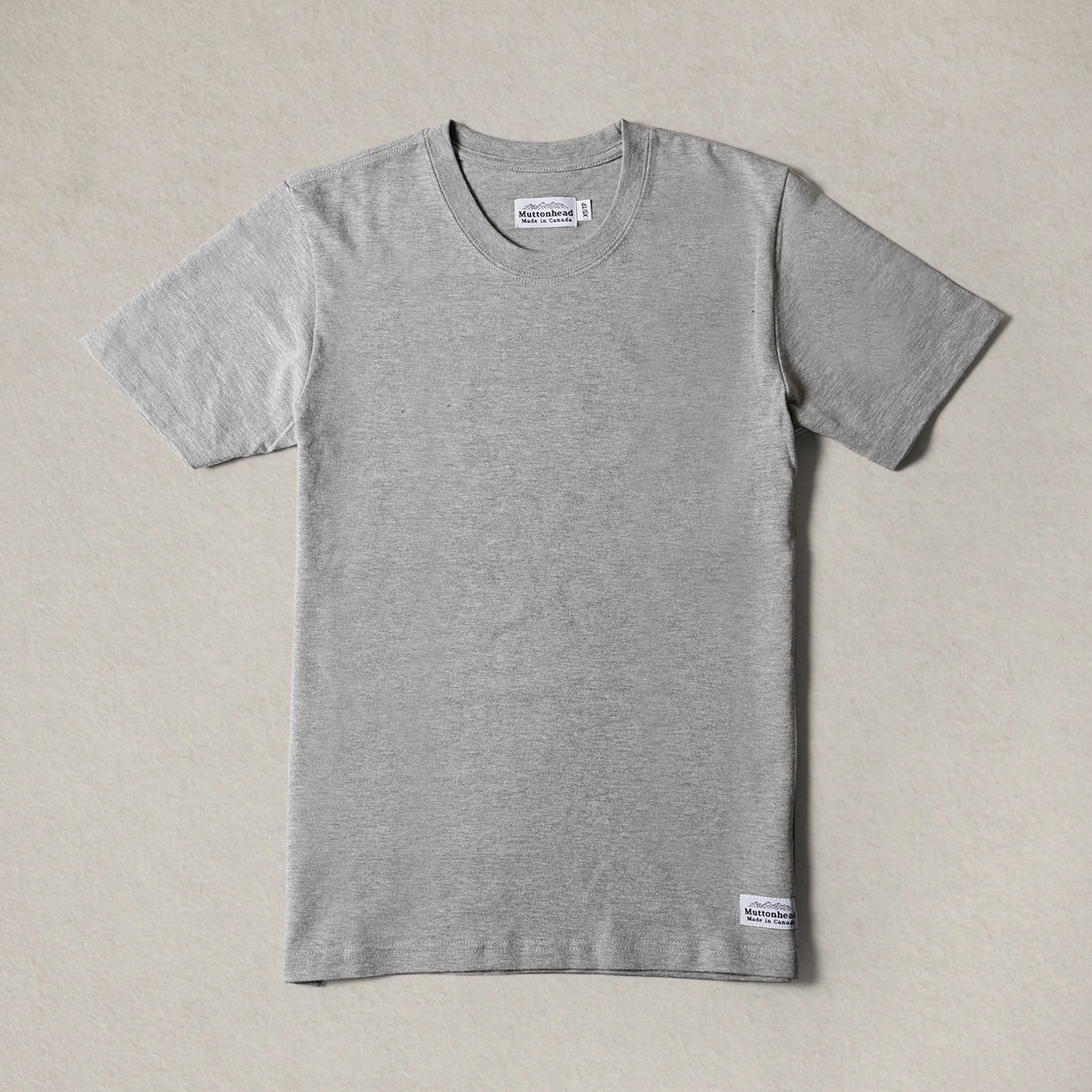 Heavy Weight Tee - Heather Grey