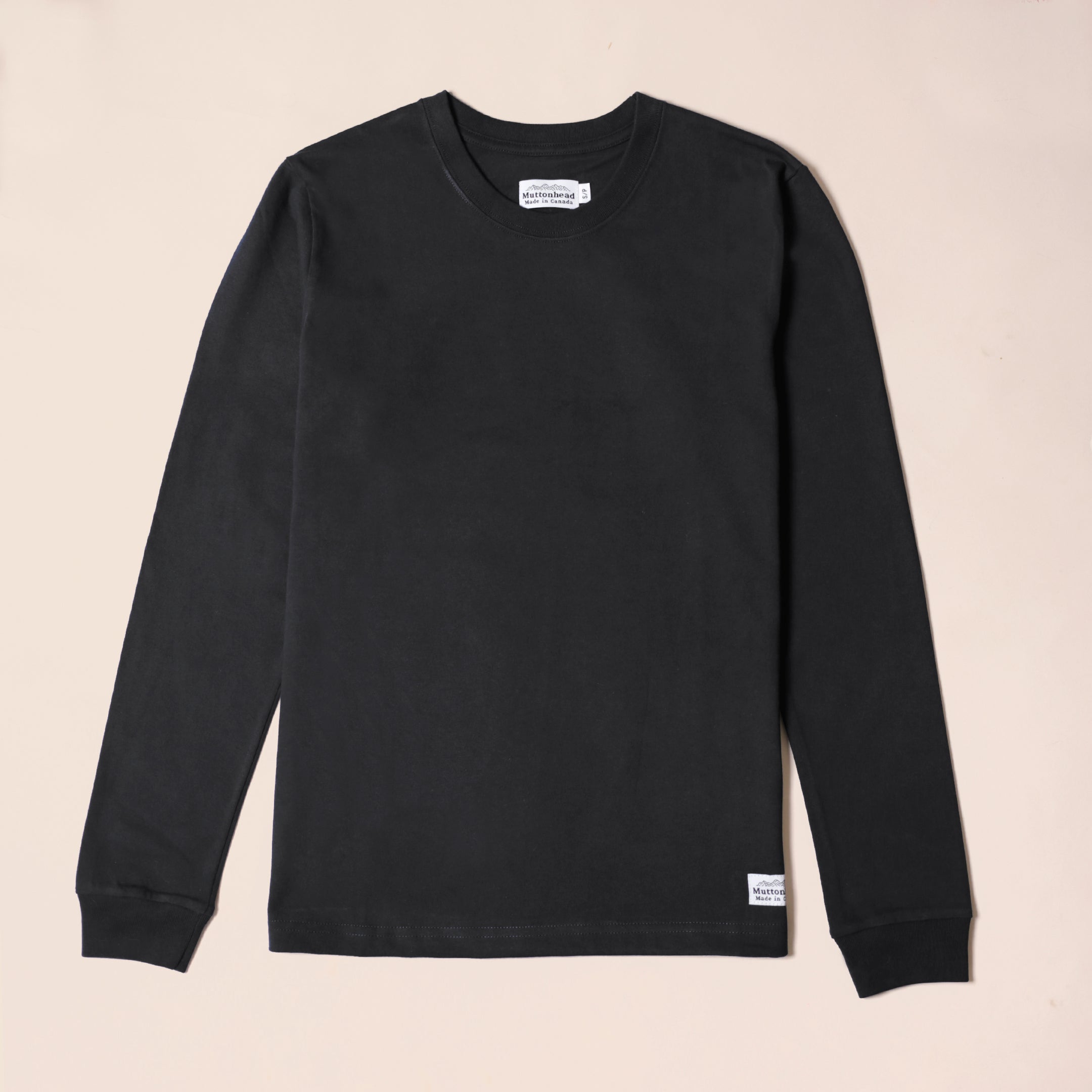 Longsleeve Tee - Black Organic Cotton