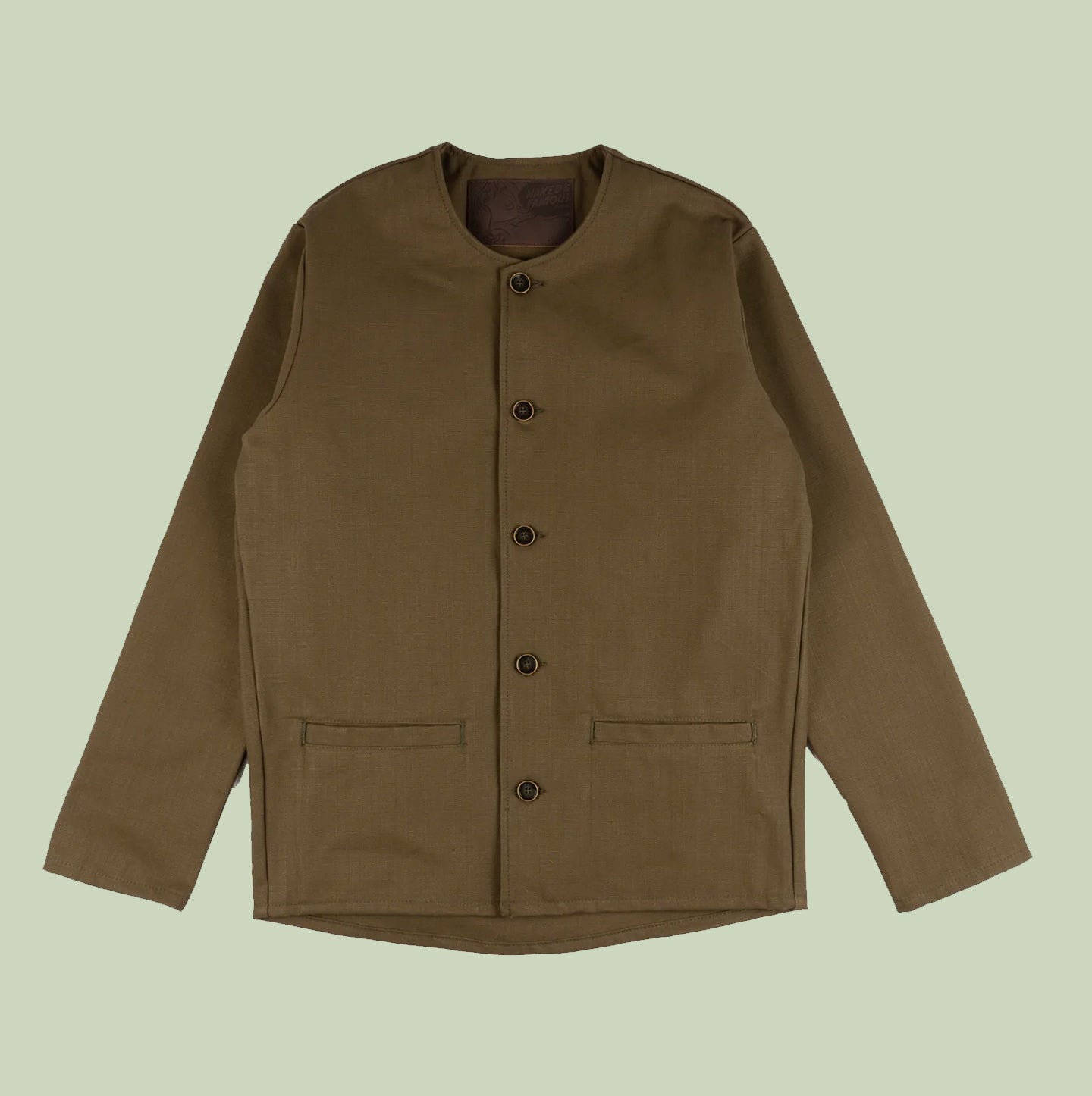 Smart Jacket - Raw Cotton Canvas - Olive