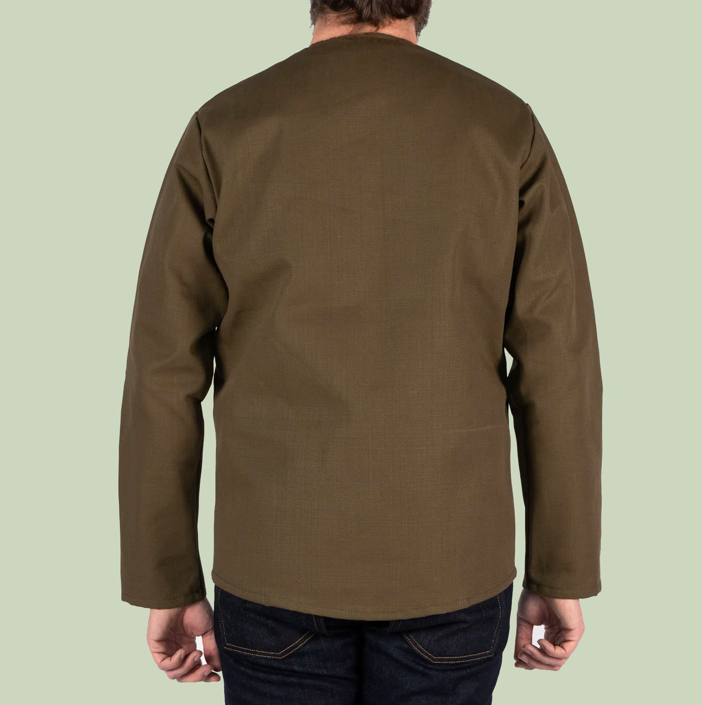 Smart Jacket - Raw Cotton Canvas - Olive