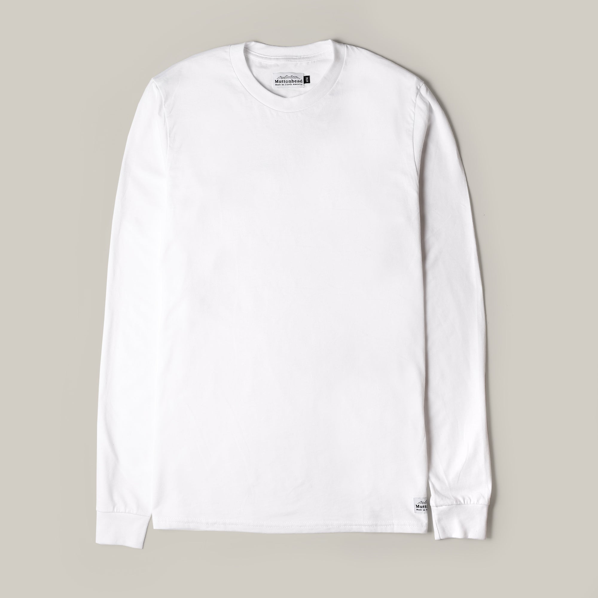 Longsleeve Tee - White Organic Cotton